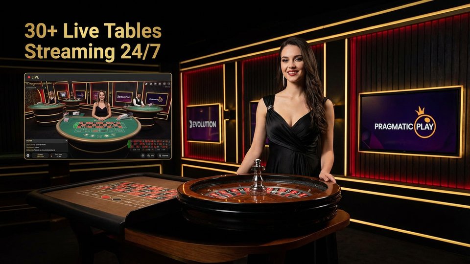 Beef Casino — Live dealer at roulette table streaming 24/7